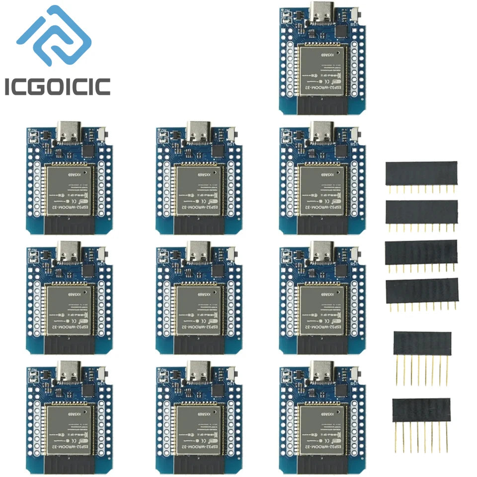 1-10pcs MINI ESP8266 ESP32 ESP-32S WIFI Bluetooth-compatible CP2104 CH9102 Development Board Module For Wemos Arduino With Pins