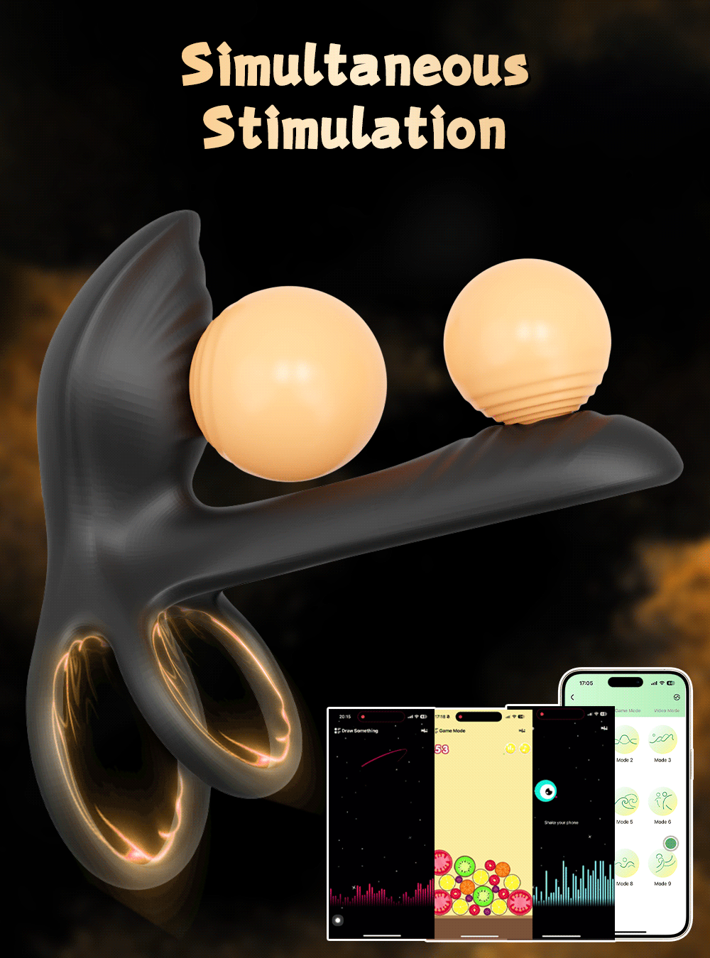 Wireless Bluetooth Vibrating Penis Ring Men Delay Ejaculation Cock Ring Vibrator Clitoris G Spot Stimulation Sex Toys for Couple