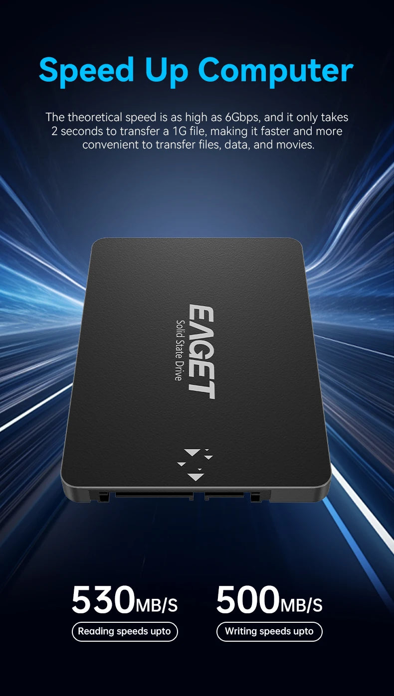 Eaget SSD 120GB SATAIII SSD 240GB 480GB 2.5 Hard Drive HD SATA Disk Internal Hard Drive High Quality Solid State Hard Drive