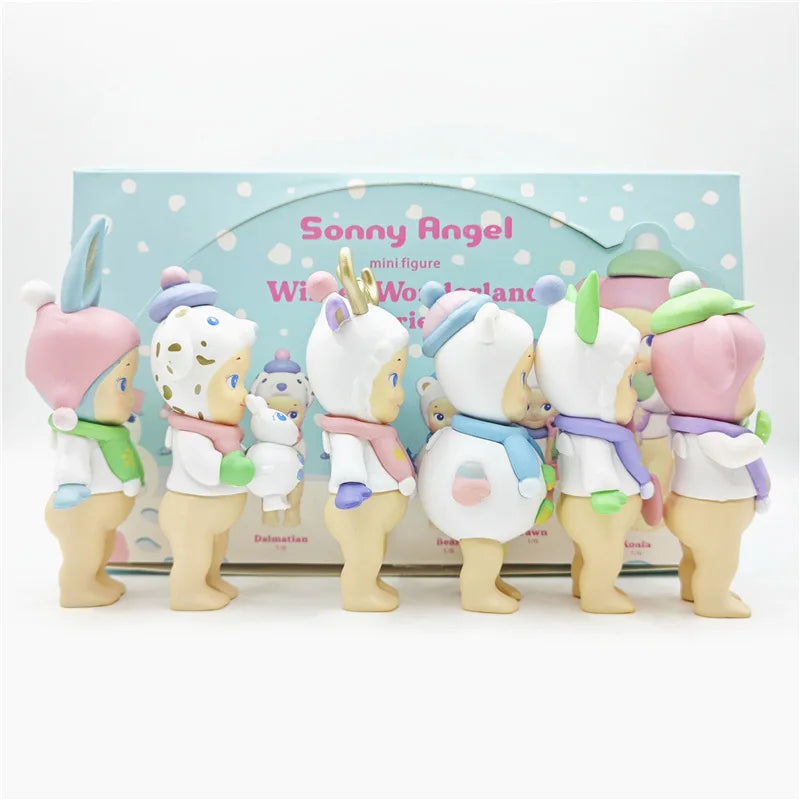 New Sonny Angel Blind Box Winter Wonderland Series Mini Anime Figures Ornaments Dolls Fans Children Christmas Birthday Gift