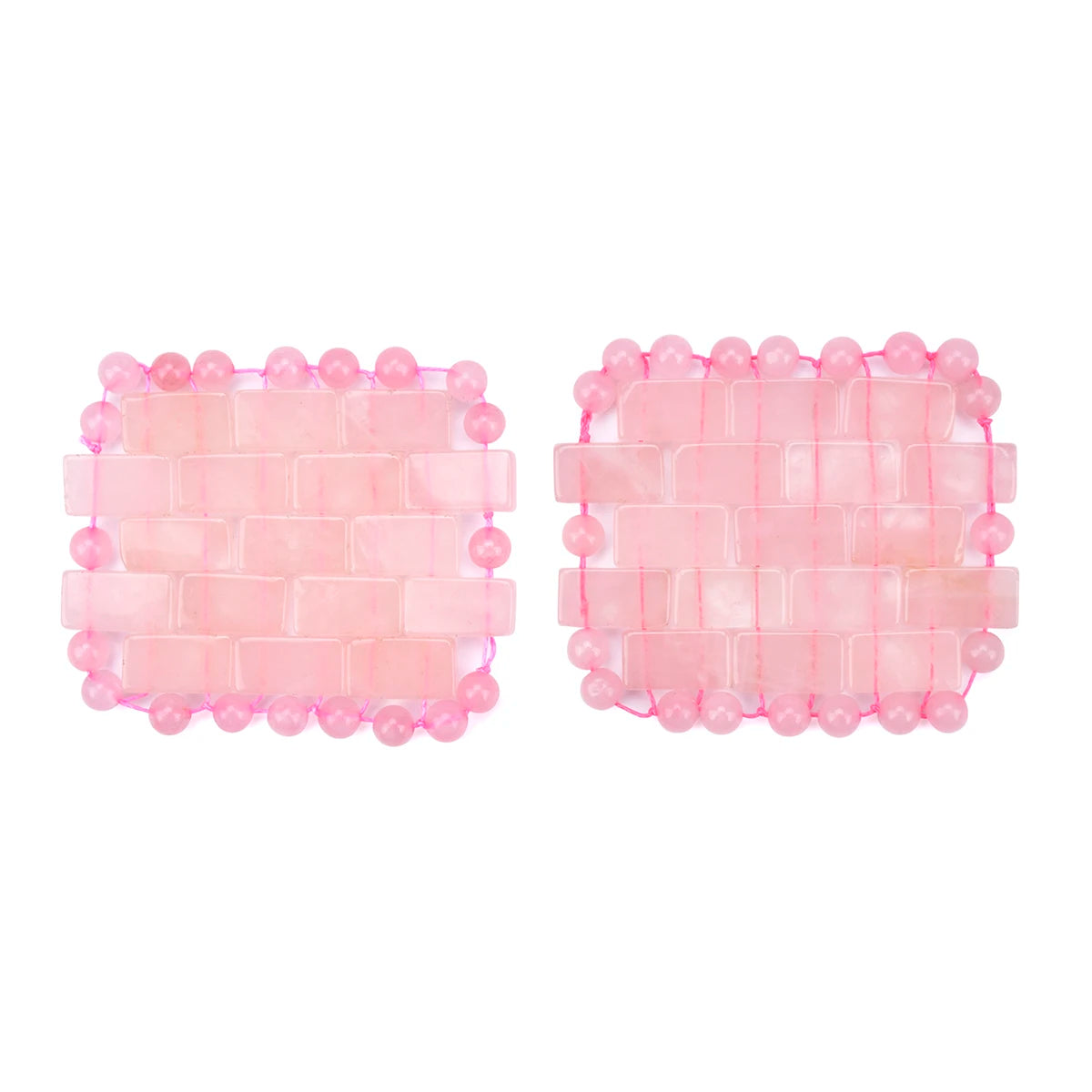 1 Pair Natural Jade Eye Sleep Mask Premium Rose Quartz Pink Eye Stickers Anti-Aging Stone Eye Mask Reduce Wrinkle Eye Lines
