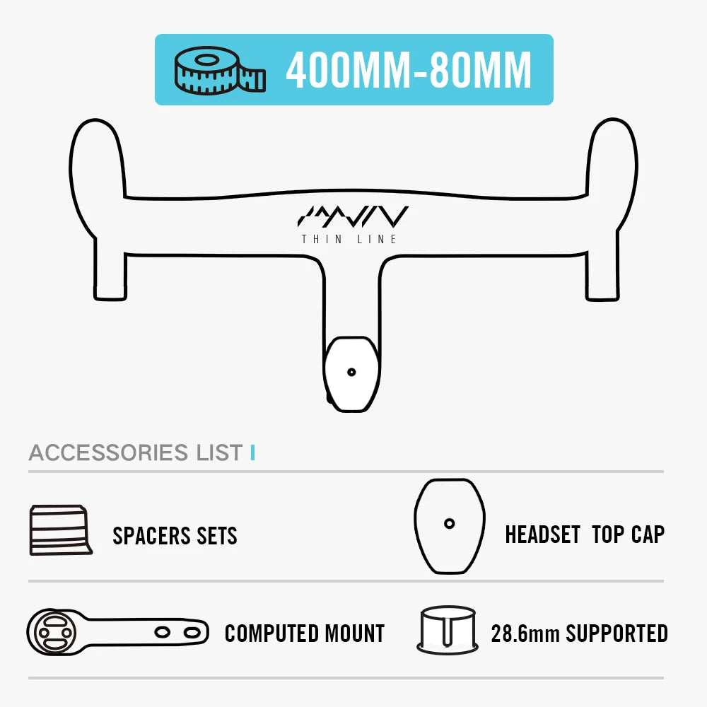 LEXON Full Carbon Road Integrated Handlebar Ultralight Road Bike Handlebar T1000 Racing Bent Bar, Bicycle Accessories 28.6mm