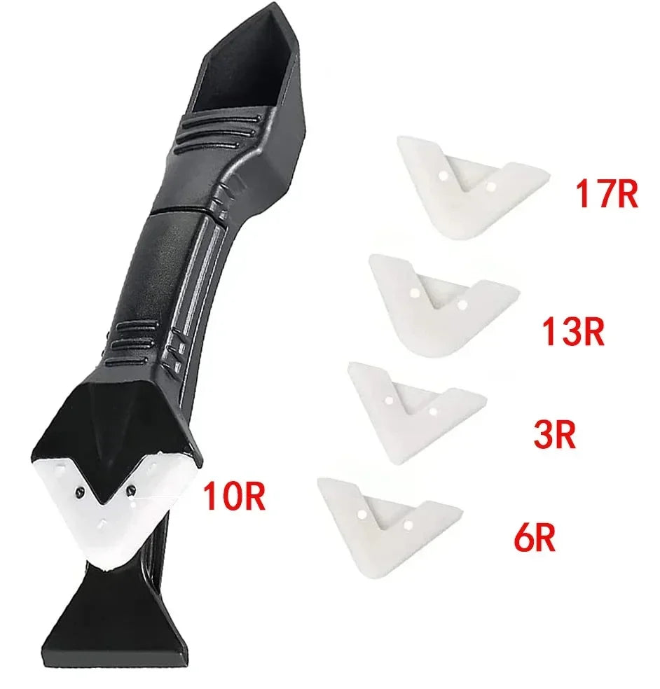 5in1 Silicone Scraper Sealant Smooth Remover Tool Set Caulking Finisher Smooth Grout Kit Decoration Seam Tools Scraper Grout Kit