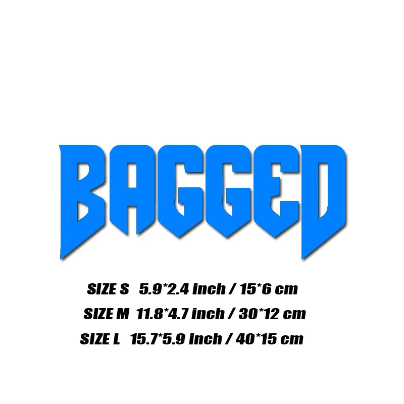"BAGGED"decal,fashion stickers with high quality sticker for cars trucks motorcycles &laptops!For a Unique look!