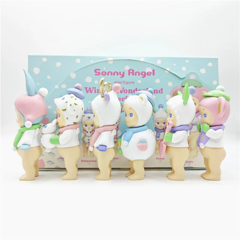 New Sonny Angel Blind Box Winter Wonderland Series Mini Anime Figures Ornaments Dolls Fans Children Christmas Birthday Gift
