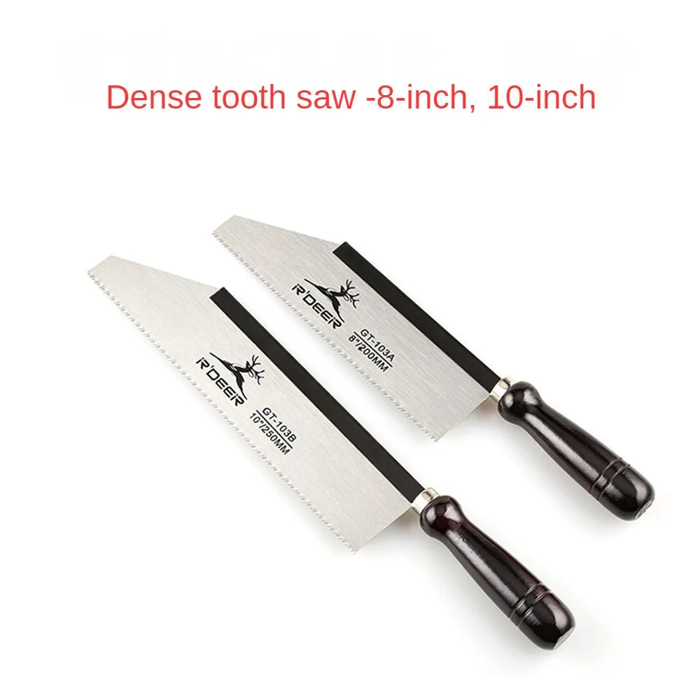 200/250mm Mini Hand Saw 3-edge Japanese Saw Manganese Steel Wood Saw Camping For Tenon Cutting Garden Pruning Woodworking Tool