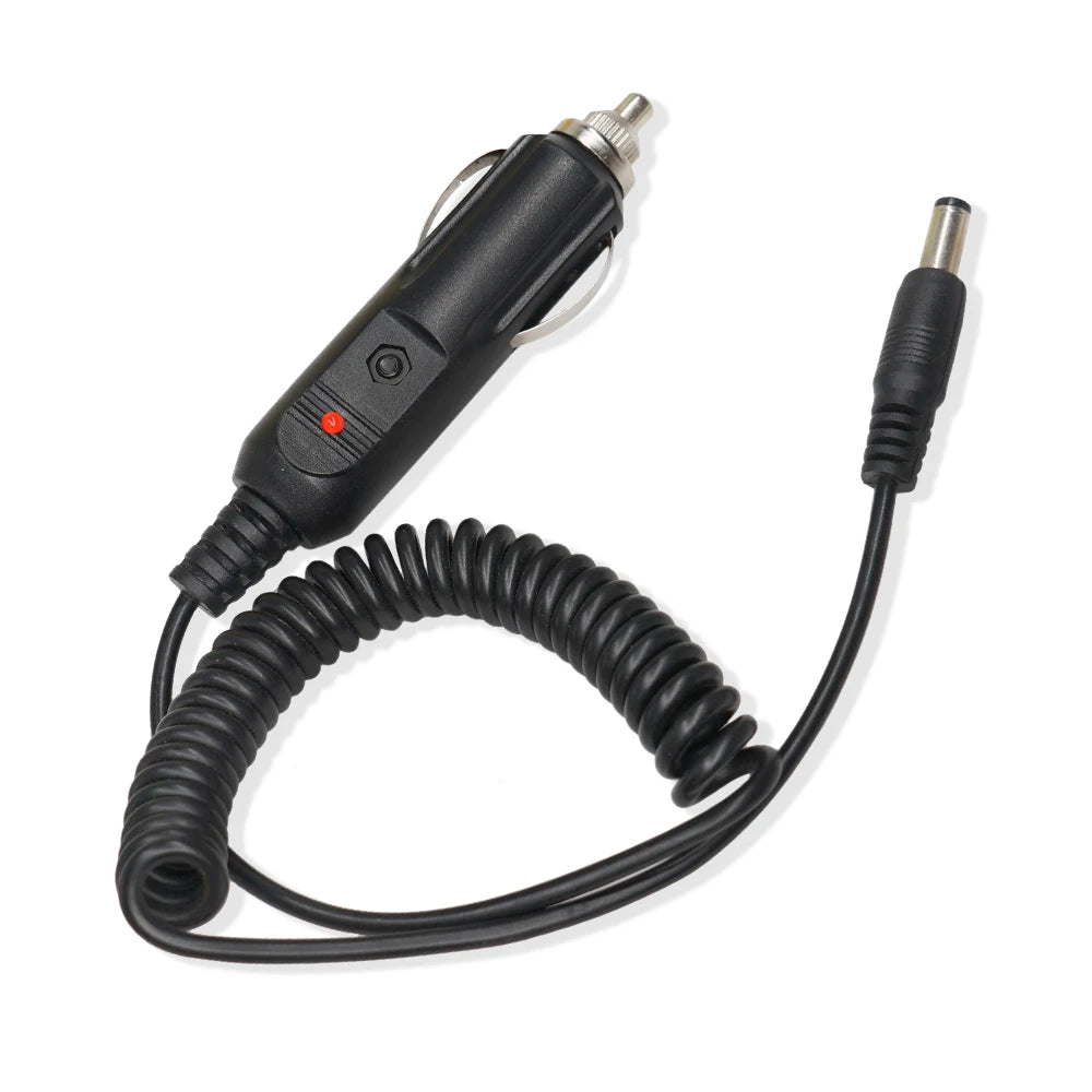 12V DC Power Car Charger for Walkie Talkie UV-5R UV9R UV-82 UV-9R Plus UV5RE 5RA Baofeng Accessories Radio Charge Base Cord