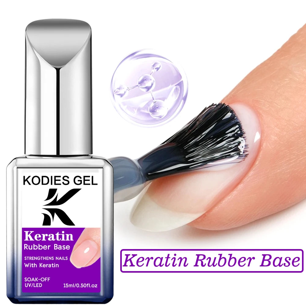 KODIES GEL Nail Tips Glue Adhesive Gel Extra Strong Hold Glue for Fake Press On Nails Semi Permanent UV Cured Acrylic Gel Bonder