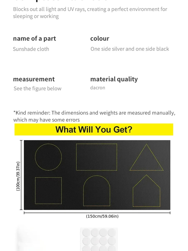 1pcs Plain Curtain, Simple Polyester Blackout Curtain For Home Decor Portable Foldable Travel Curtains, UV Protection, Room