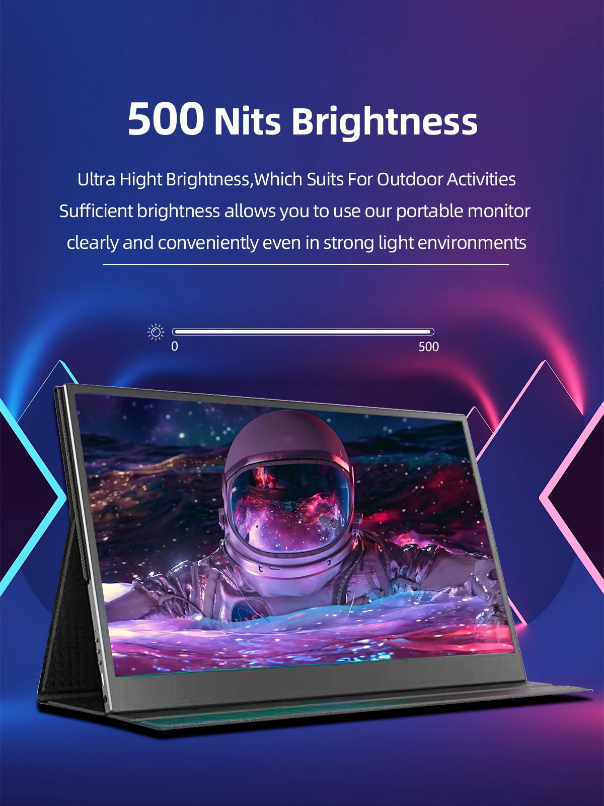 ZSUS 15.6-Inch 3840*2160 Portable Monitor 4K HDR 500cd /M² Low Blue Light For XBox PS4 / 5 Switch Cell Phone PC Loptop Extension