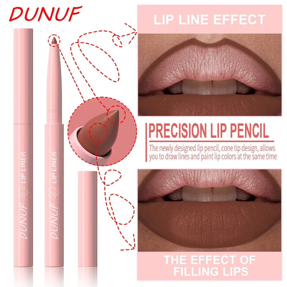 12 Colors Lip Liner Lip Pencil Set Matte Lipstick Waterproof 24 Hours Long Lasting Korean Lip Tint Makeup For Women Cosmetics