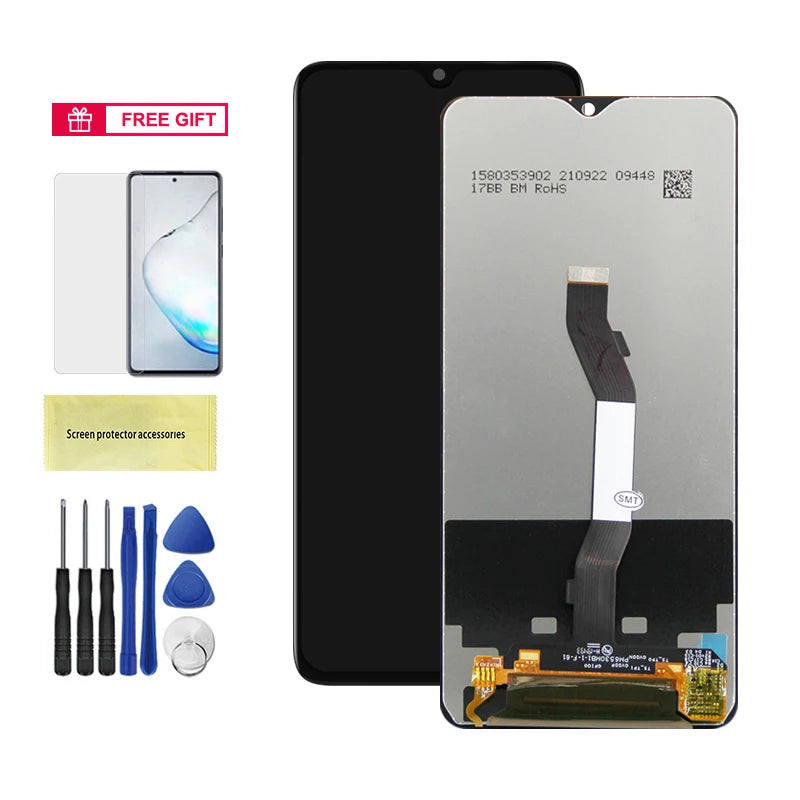 6.53" for Xiaomi Redmi Note 8 Pro LCD Display Touch Screen Assembly For Redmi Note8 Pro M1906G7I Screen Replacement with Frame
