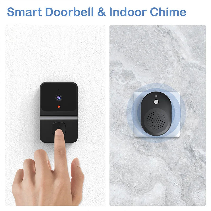 Z30 Smart Visual Doorbell Two-way Intercom Infrared Night Vision Remote Monitoring Security System Wifi Video Door Bell