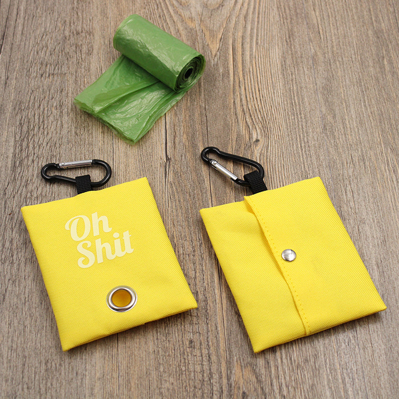 Pet Supplies Canvas Waste Bags Poop Bag Dispenser Portable Pet Poop Bag Holder Outdoor Puppy Kitten Litter Pickup Organizer