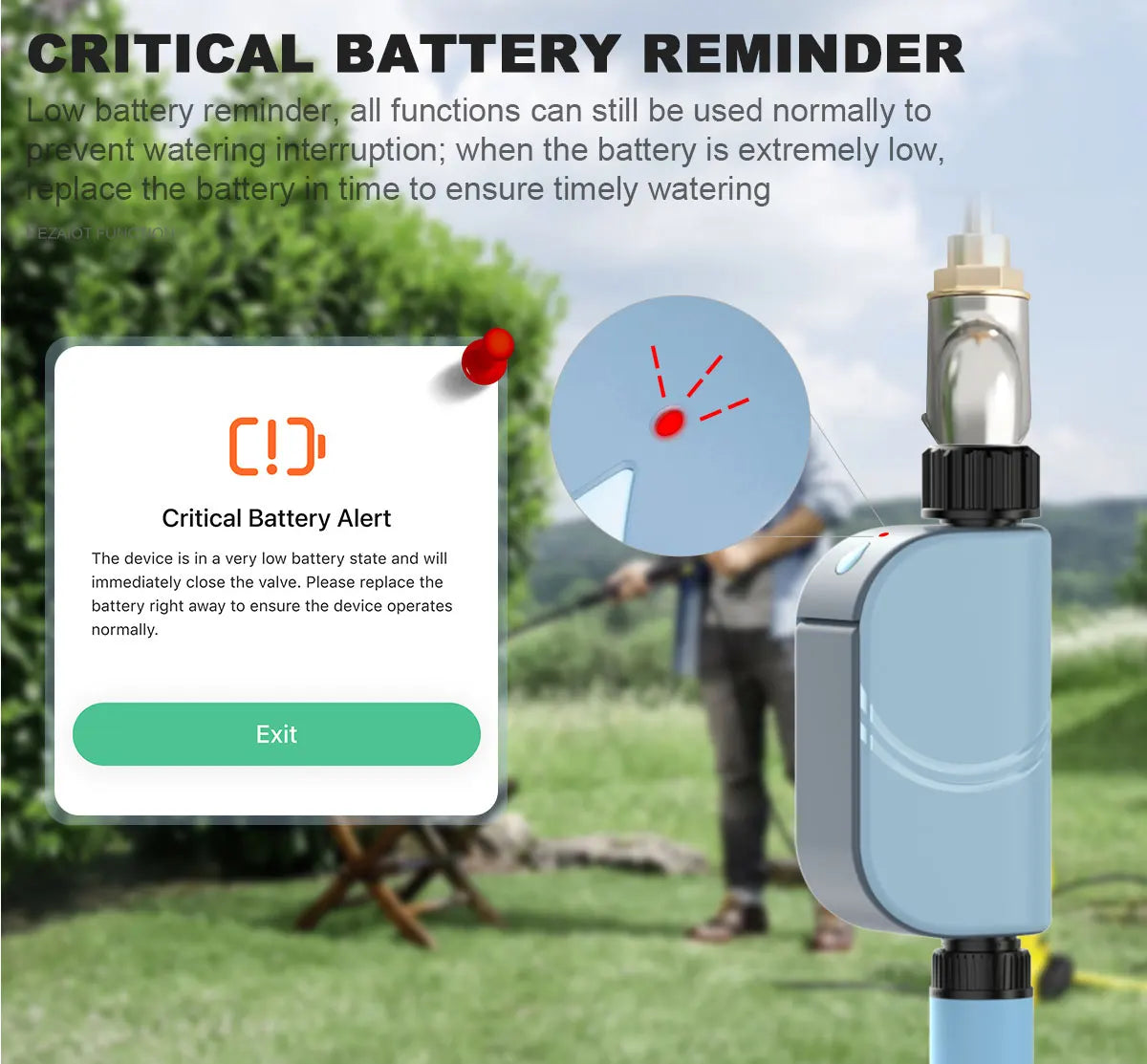 Smart Tuya WIFI Garden Watering Timer Automatic Sprinkle Water Timer Valve Outdoor Irrigation Watering System Alexa Google Home