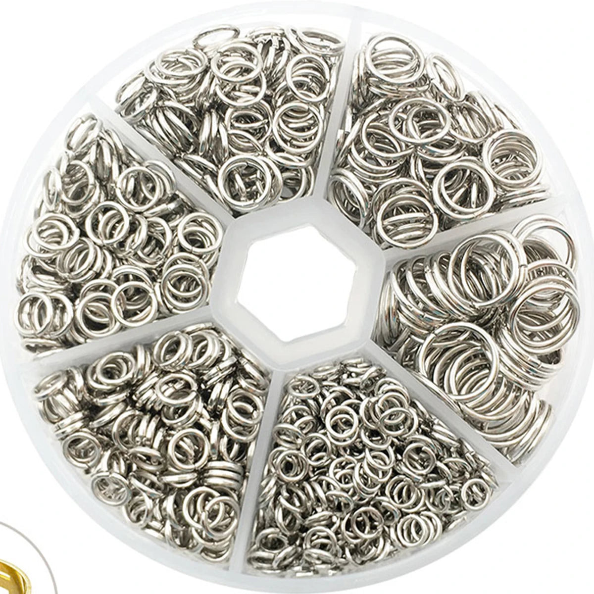 1Box Metal Open Jump Rings Split Rings Connectors Iron Open Jump ring For Diy Jewelry Making(4mm 6mm 8mm 10mm)