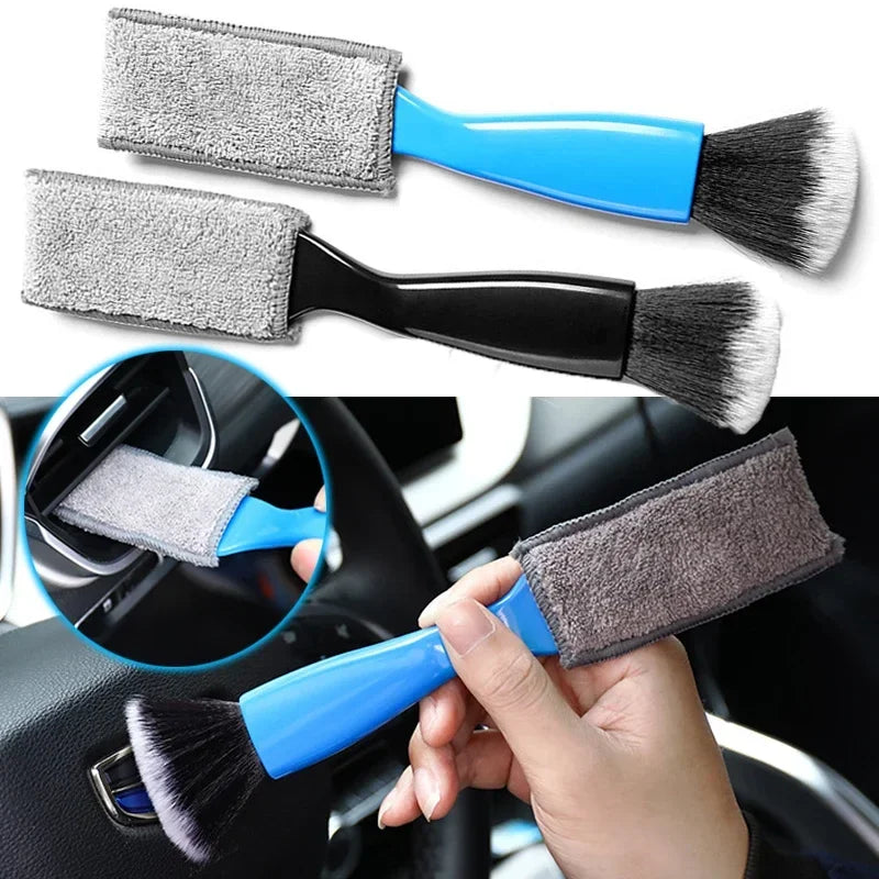 1pcs Car Cleaning Tools Air Conditioning Air Outlet Clean Dust Removal Soft Brush Multifunctional Auto Interior Cleaning Tool