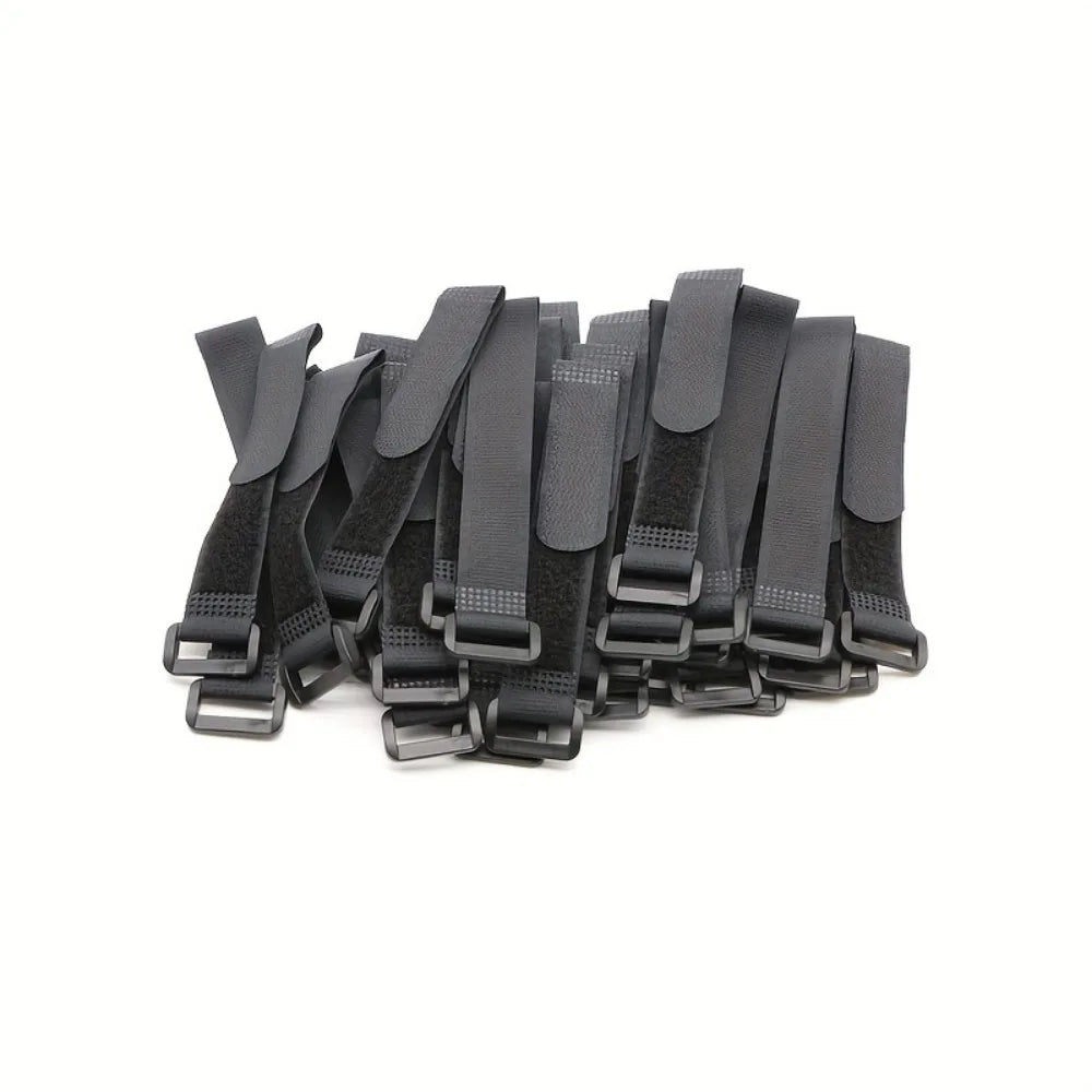 10pcs Reusable Hook and Loop Cinch Straps Nylon Cable Ties Organizer Adjustable Fastener Securing Cable Straps Cord Management