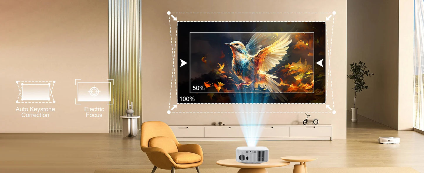 ZDSSY P92 MAX Smart Projector Android 13 Netflix Officially Licensed HD 1080P BT5.2 WiFi 12000L Elec Focus Auto Keyston 4K Movie