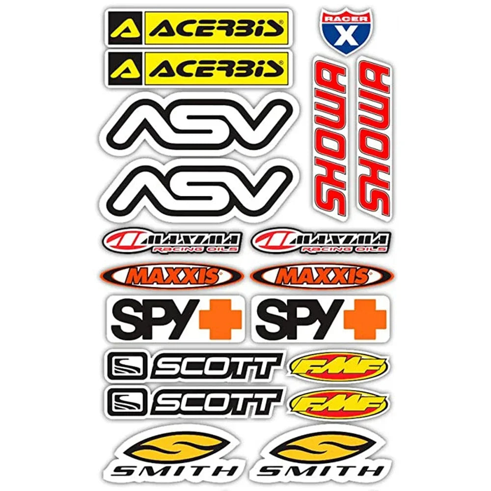 New Sponsor Cartoon Any Paste Stickers Motorcycle Bicycle Car Modification Accessories Helmet Toy Model Suitcase Decor Decals