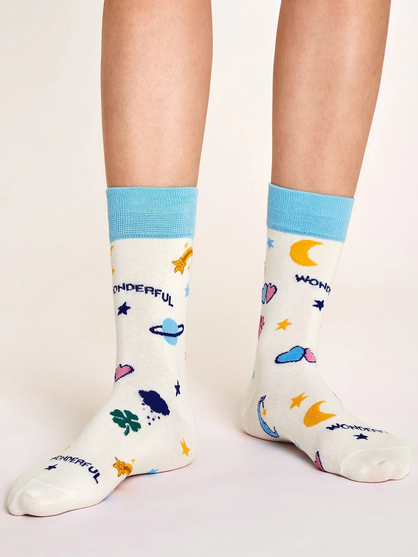1 Pair Women's Cartoon Casual Cotton Harajuku Skateboard Socks