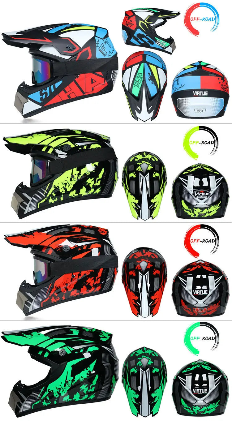 Safety Motocross Helmet Casco Motocross Bicycle Downhill Capacete ATV Cross Helmet Child Motorcycle Helmet Dot Abs 1KG Unisex