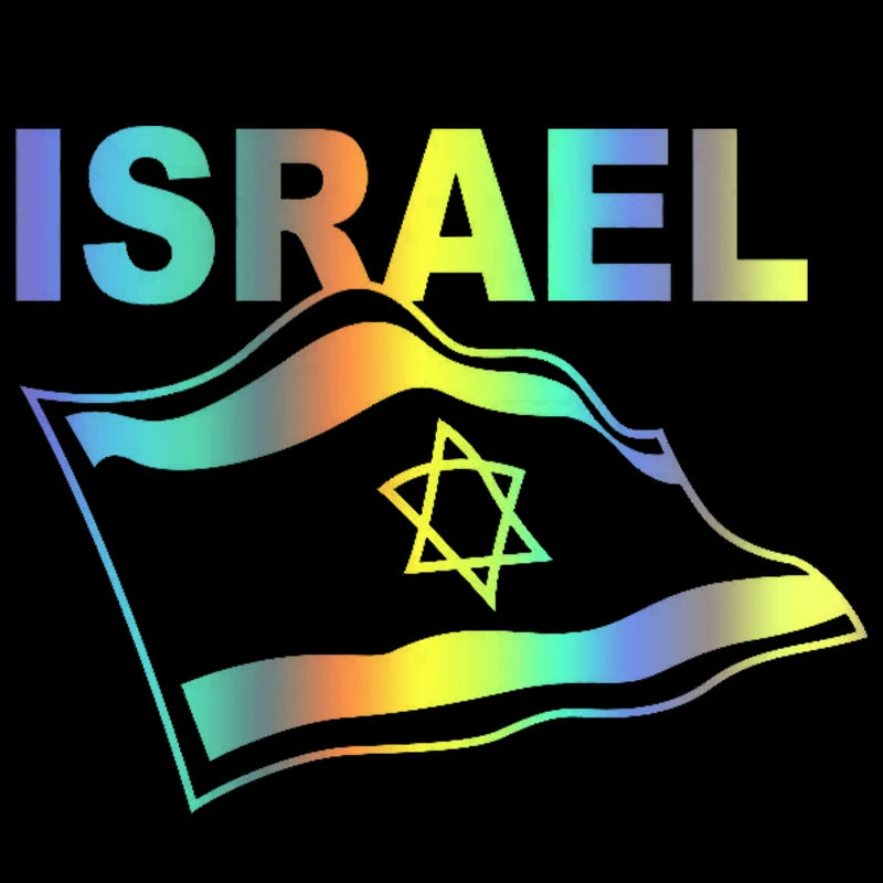 Flag of Israel Vinyl Decal Car Stickers Waterproof Decoration Auto Styling For Truck Vans Motorcycle