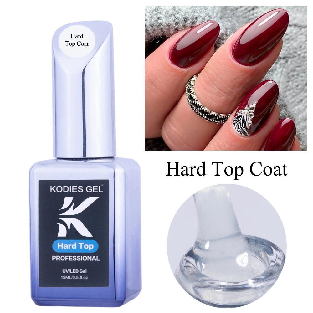 KODIES GEL Nail Tips Glue Adhesive Gel Extra Strong Hold Glue for Fake Press On Nails Semi Permanent UV Cured Acrylic Gel Bonder