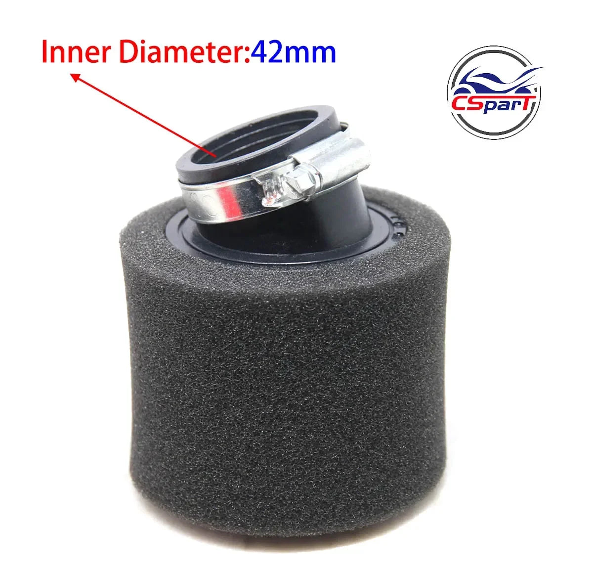 32mm 35mm 38mm 42mm 44mm 58mm straight Neck Foam Air Filter Sponge Cleaner Moped Scooter Dirt Pit Bike Motorcycle RED Kayo BSE