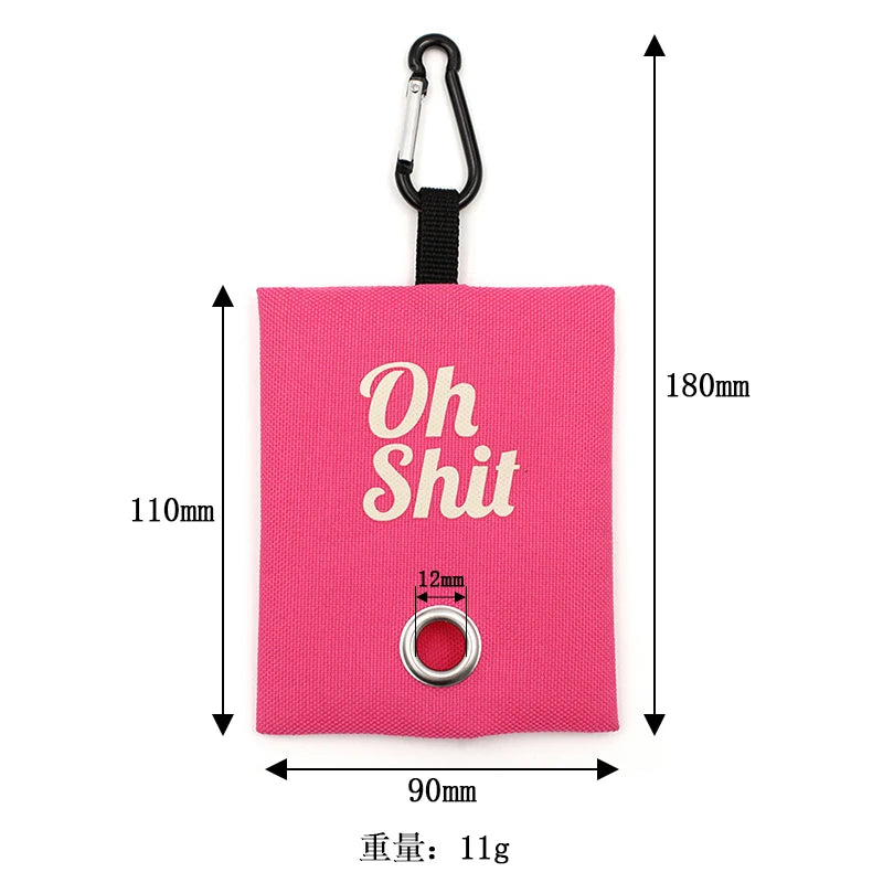Pet Supplies Canvas Waste Bags Poop Bag Dispenser Portable Pet Poop Bag Holder Outdoor Puppy Kitten Litter Pickup Organizer