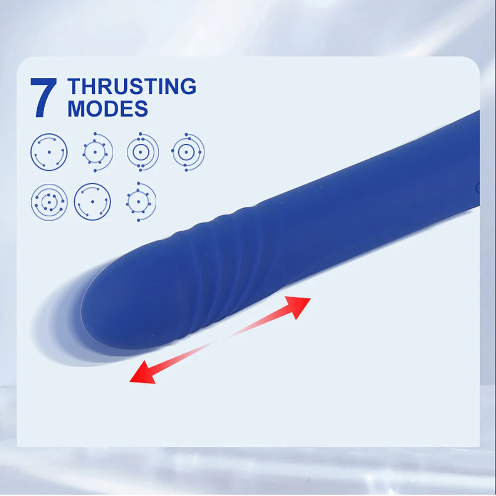 Hammer Vibrator Multifunctional Sex Machine G Spot Stimulation Telescopic Dildo Vaginal Massage Clit Sucking Female Masturbator