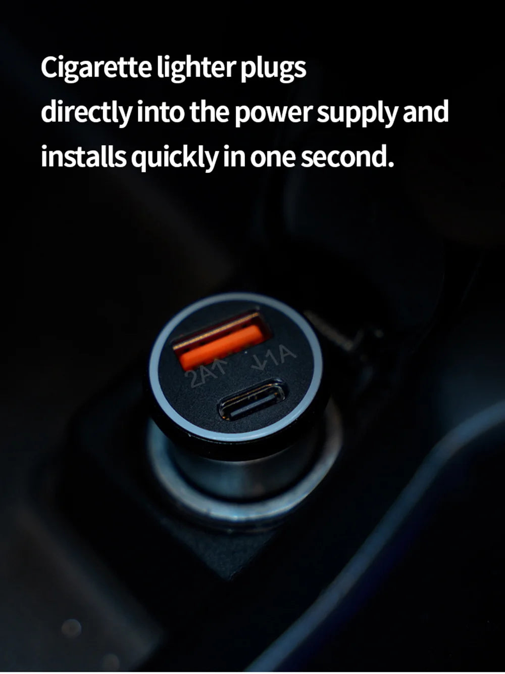 2Types 2 in 1 Mini GPS Car Tracker & Car Charger Real Time Tracking Anti-Theft Anti-lost Locator Support Apple Find My APP
