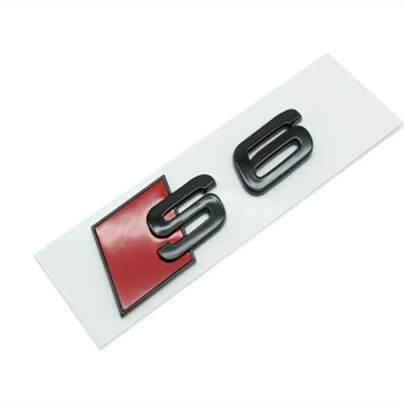 Car Rear Trunk Emblem Logo Badge Sticker for audi S3 S4 S5 S6 S7 S8 Letter Number Emblem Sport S-Klasse Umbau