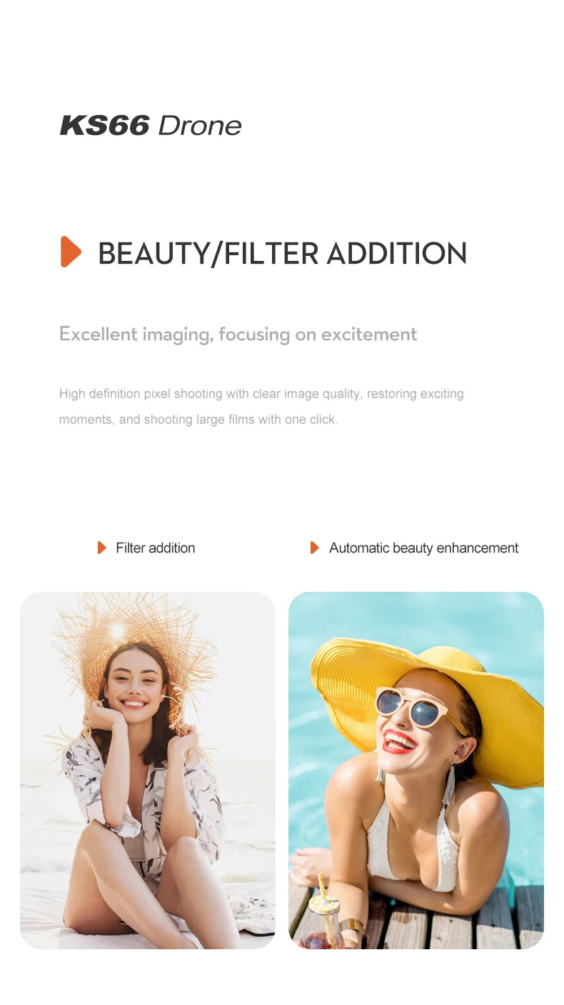 New KS66 4K Drone 8K Professional HD Dual Camera GPS 5G WIFI FPV Optical Flow Localization Brushless Motor RC Quadcopter 9000M