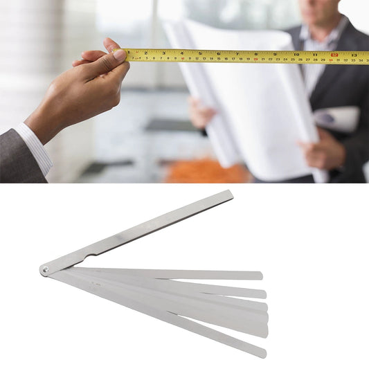 300mm Feeler Gauge 17 Blades 0.02-1mm Stainless Steel Gap Measuring Tool Metric Thickness Inspection Tool