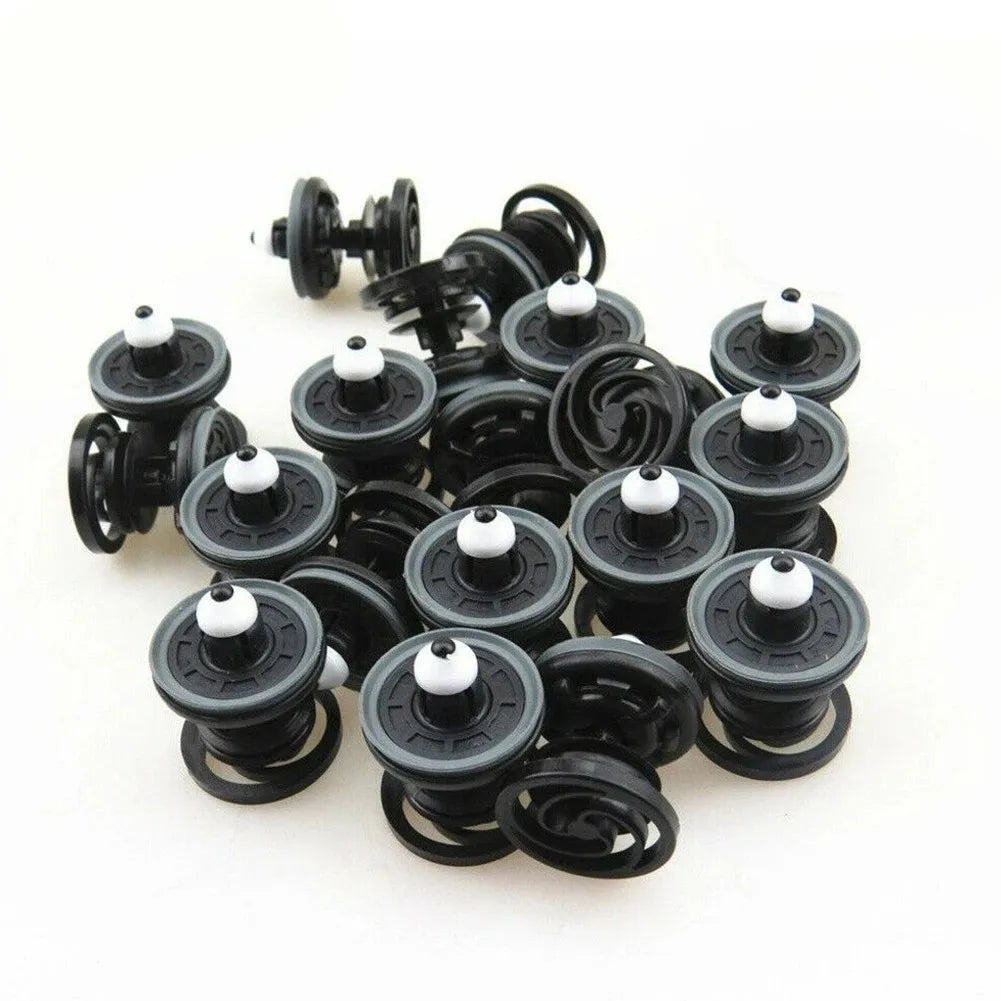 100pc Interior Door Trim Panel Card Clips Car Rivets Fasteners 7L6868243 For ADDY GOLF PASSAT TOUAREG T5 Porsche 911 A1 A4 To A8