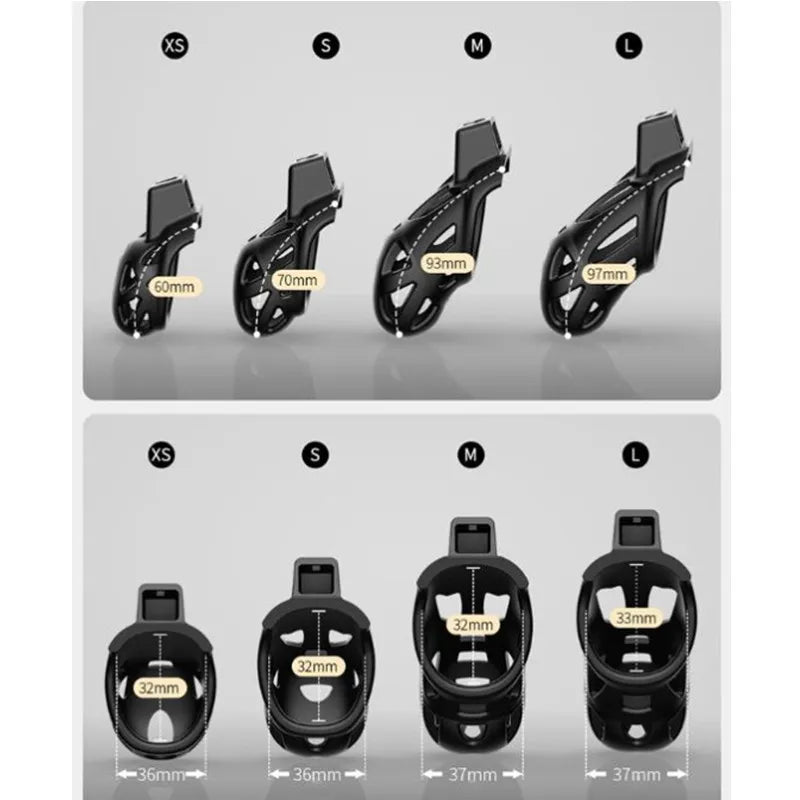 Jeusn Male Chastity Cage Sex Toys Discreet Sissy Femboy Chastity Cock Cage Device Penis Rings Male With 3 Size Men's Adult Goods