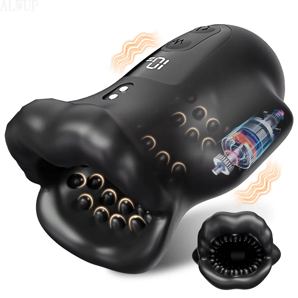 Glans Trainer for Men Powerful Vibrating Penis Training Glans Masturbator Lasting Endurance Massager Vibrator Erotic Sex Toys