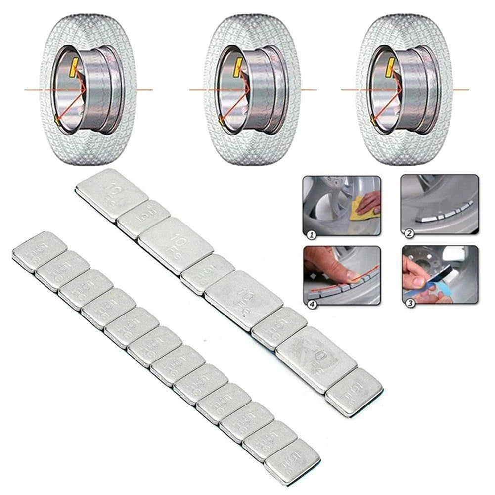 60g Wheel Balance Block Weight Iron Wheel Tyre Balancers For Car Motor Adhesive Wheels Balance Block Electronic Weights Blocks