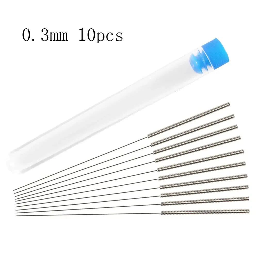 3D Printer Nozzle Cleaning Kit 0.2/0.3/0.4/0.5/0.6/0.8/1.0mm Stainless Steel Nozzle Cleaning Needles 3D Printer Nozzle Cleaner
