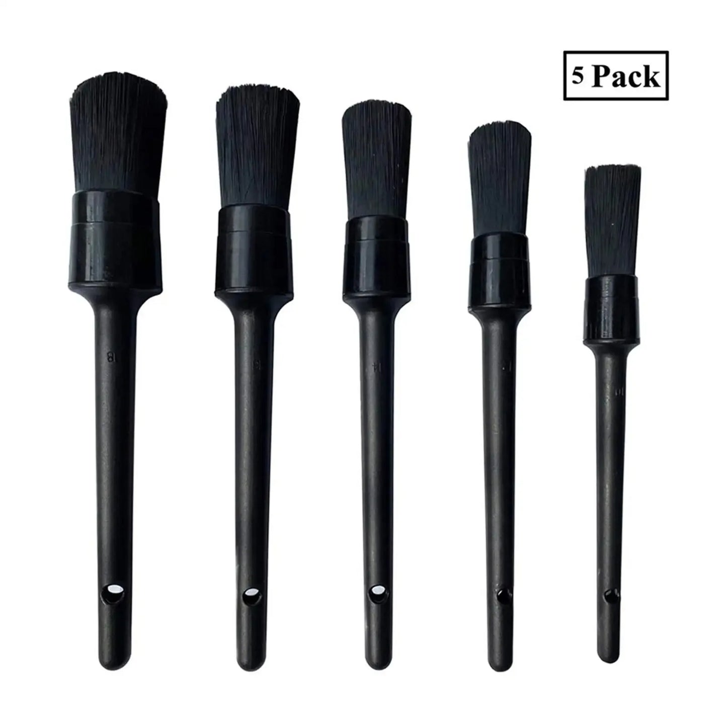 1/5x Car Detailing Cleaning Brushes Soft Detail Brush Wheel Cleaner Auto Dust Removal Brush Car Interior Exterior Accessories