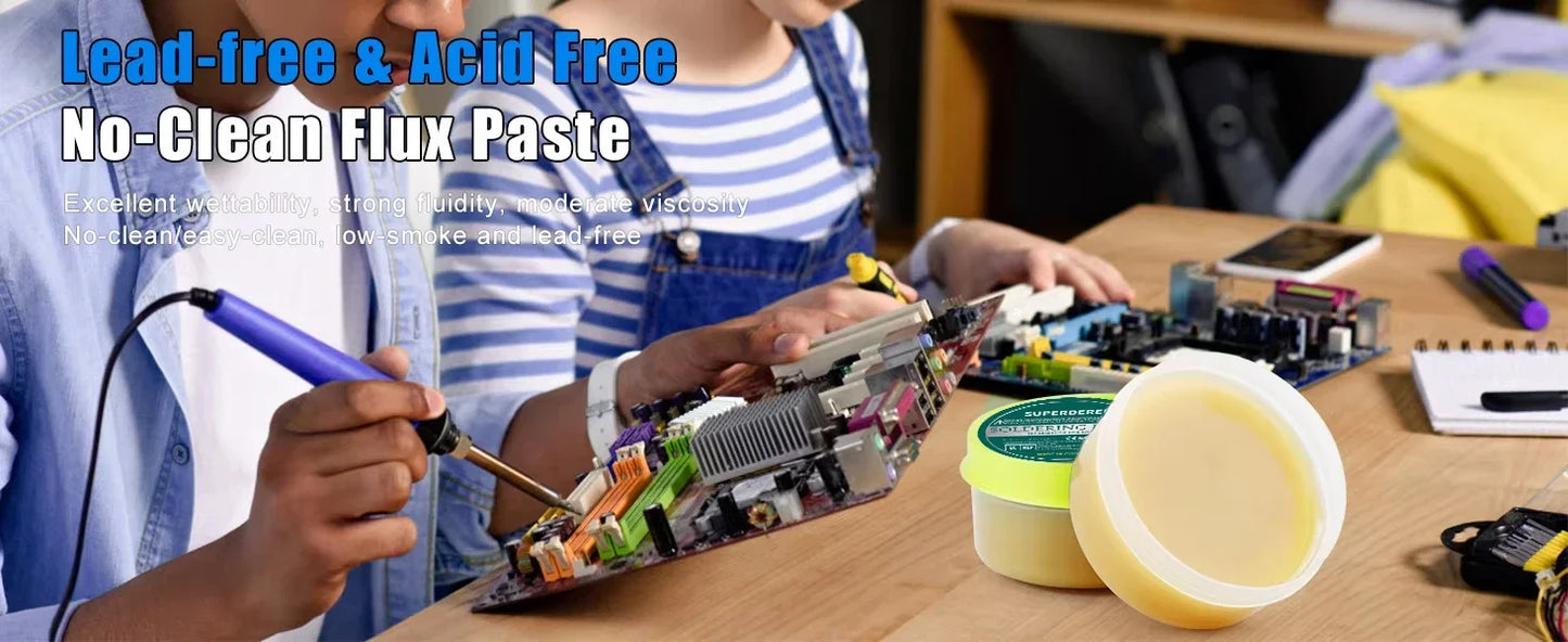 Soldering Paste Rosin Flux Lead-free High Purity Welding Flux Soldering Iron Repair Paste Flux for PCB BGA PGA SMD Repair