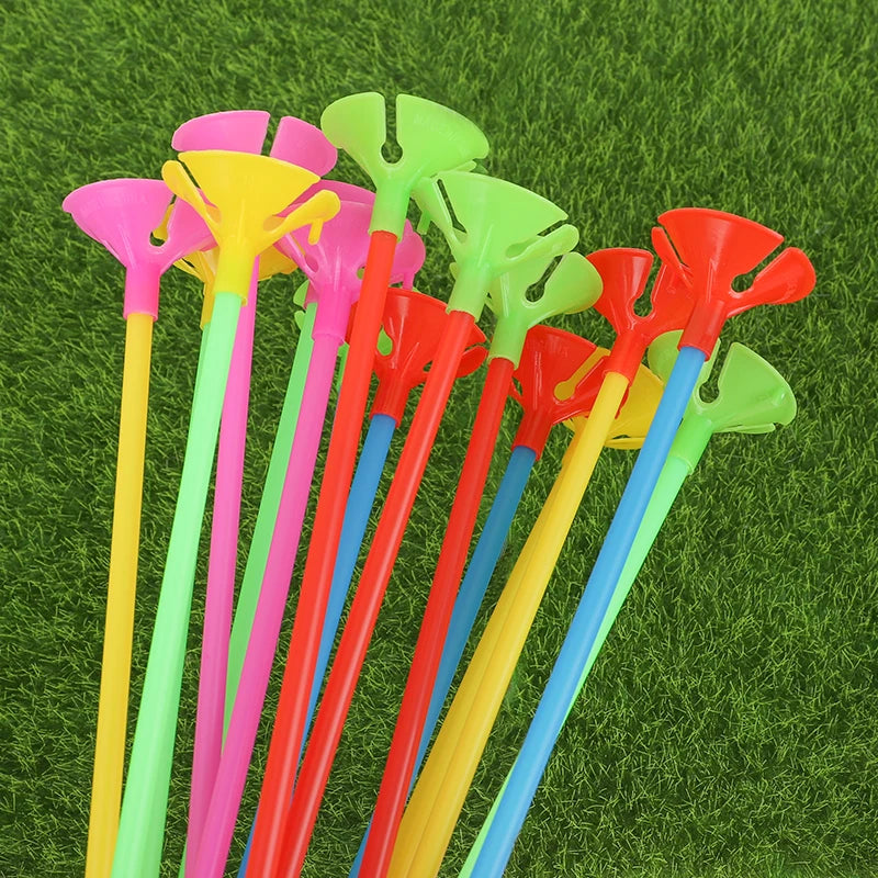10/20/30pcs 30cm Latex Balloon Stick Macaron Balloons Rods Holder Sticks Wedding Party Inflatable Balls Decor Accessories