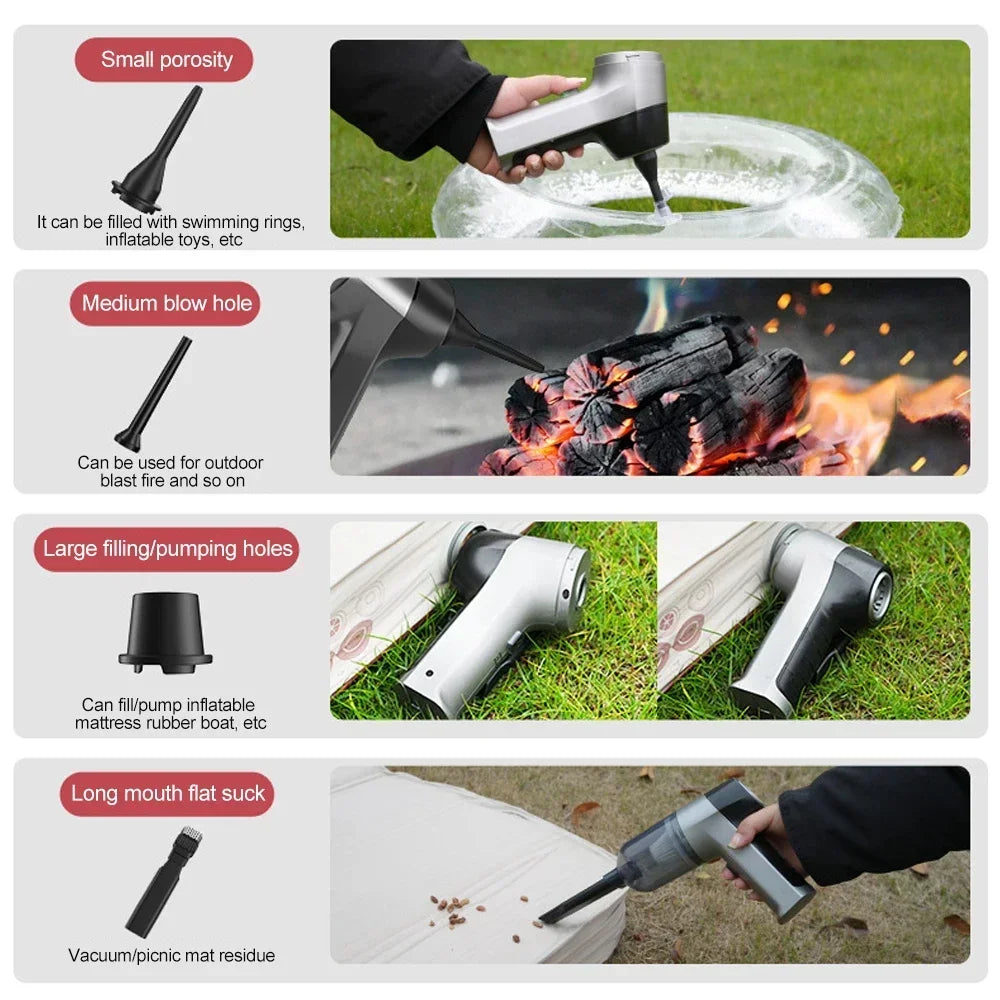 Car Vacuum Cleaner 4 in1Wireless Vacuum Cleaner Duster Handheld Vacuum Pump For Home Portable Cordless StrongSuction Car Cleaner