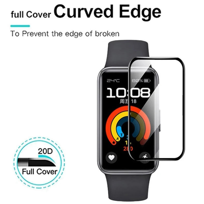 1-3PCS Screen Protector For Huawei Band 9 Full Coverage Anti-scratch Film for Huawei Band 8 Band9 Protective Film Not Glass