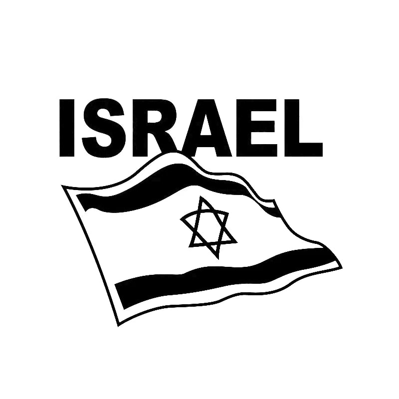 Flag of Israel Vinyl Decal Car Stickers Waterproof Decoration Auto Styling For Truck Vans Motorcycle