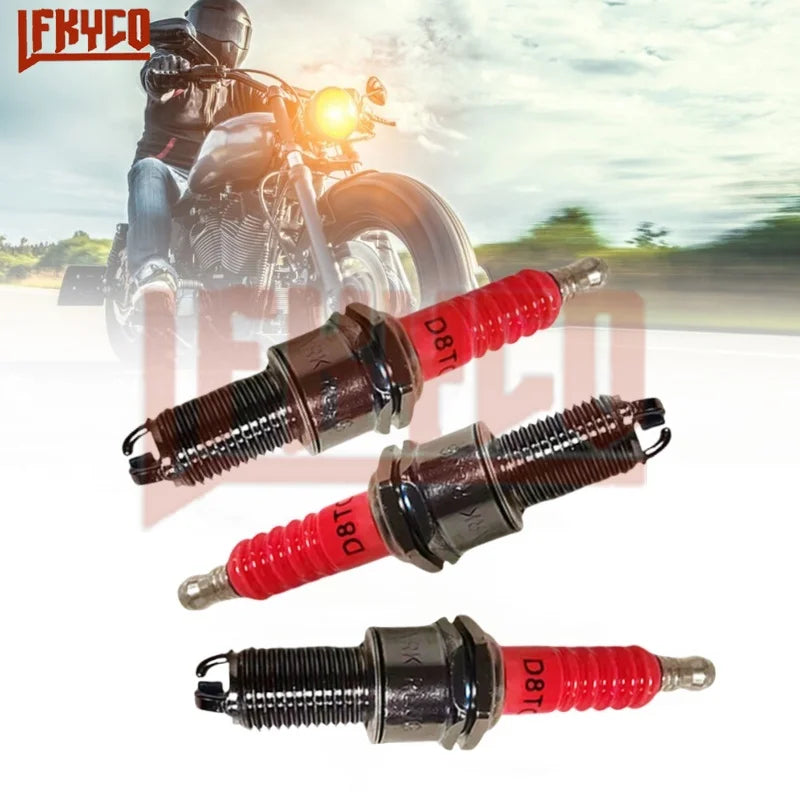 1/2/3/4/5PCS Racing Spark Plug 3 Triple Electrode A7TC D8TC For GY6 CG 50 70 110 125 150CC Motorcycle Atv Scooter Dirt Bike Kart