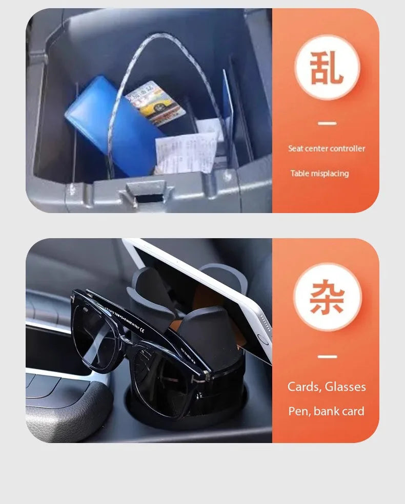 New Arrival Car Sun Visor Bill Pen Business Card Holder Organizer Storage Box Sunglasses Clip Stowing Tidying Car Accessories