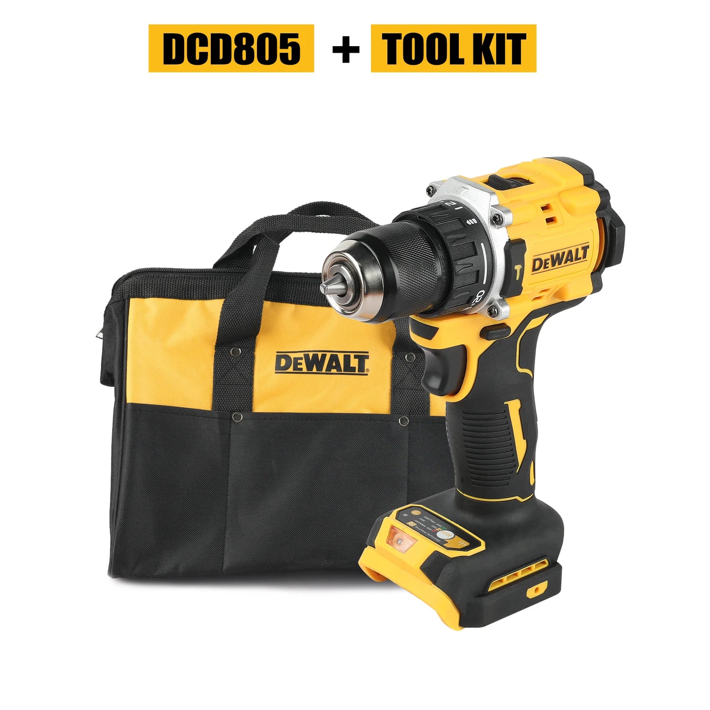 DeWalt DCD805 Lithium Brushless Motor Screwdriver DeWalt tool kit Electric Screwdriver Electric Hand Drill Impact Drill Combinat