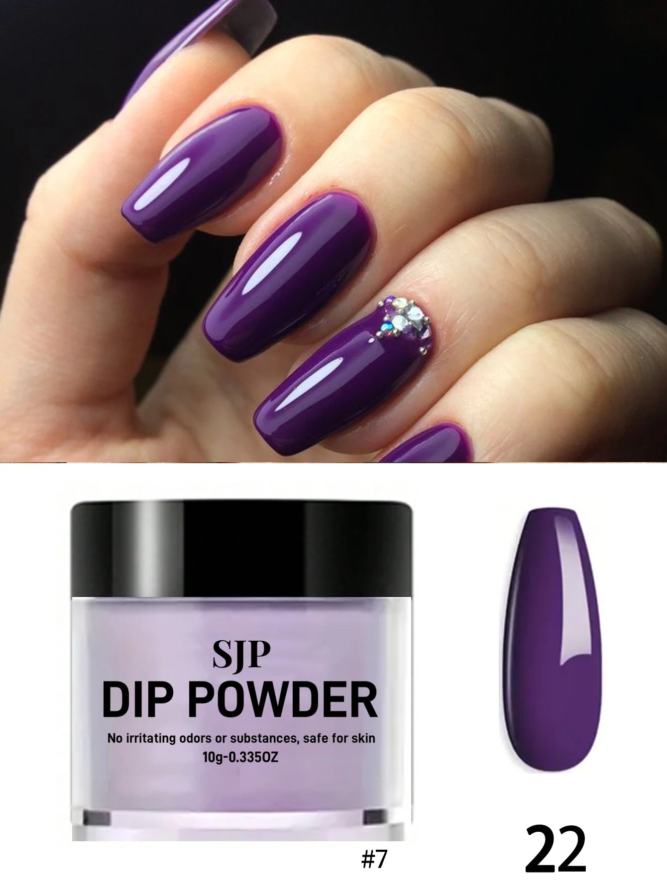 10 G Nail Dip Powder for French Manicure, Color Dip Powder, Suitable for Home Nail Salon DIY, Long Lasting, No Curing Manicure L